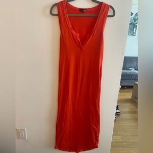 Fashion Nova | Dresses | Orange Casual Comfy Midi Dress | Poshmark